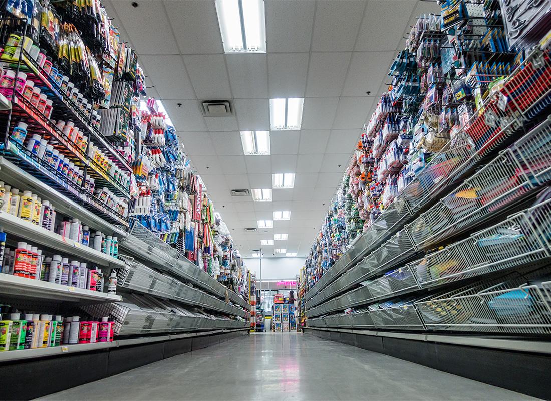 scaffali del supermercato